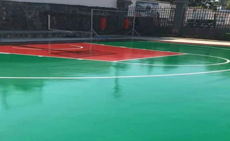 鹤壁篮球场翻新地面